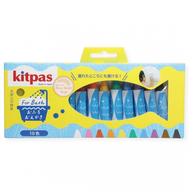 Kitpas Bath Crayons - 10 Pack